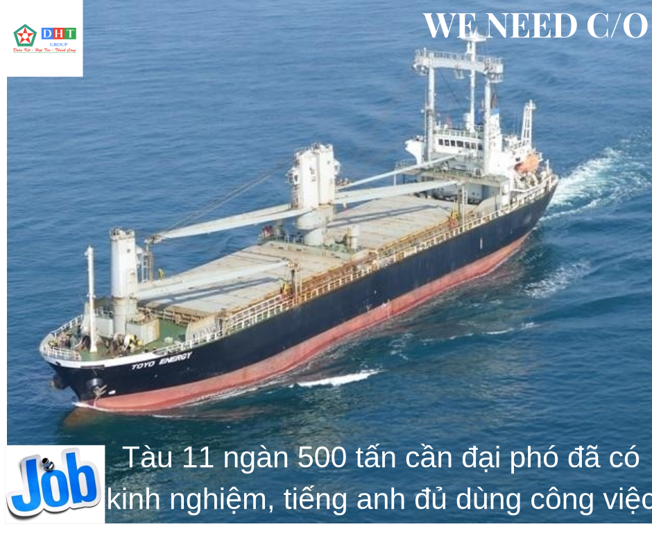 Tuyển đại phó lương 72 triệu