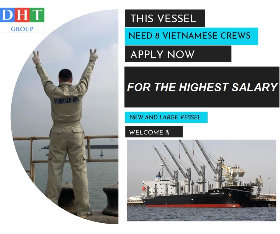 Tàu hàng rời cần 2/O, 3/O, 4/E, 3AB, 2 Oiler cho tàu 3 vạn 2.